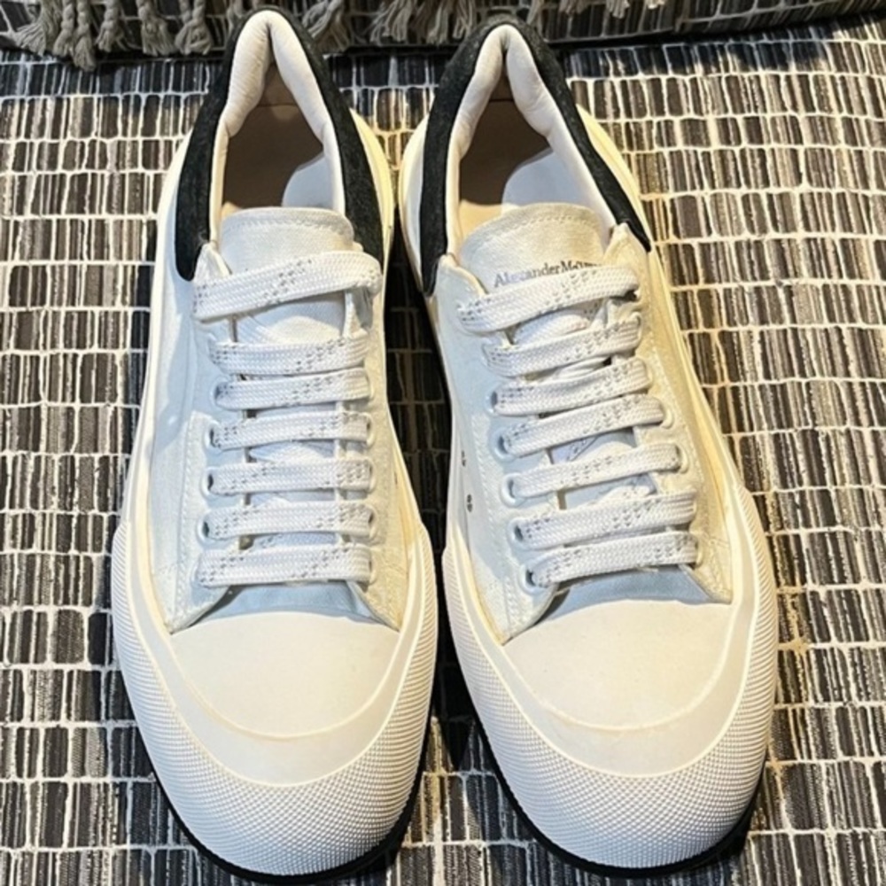 Alexander McQueen Deck Canvas and Suede sneakers